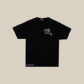 P16 Shirt in black, front, with the 16 mark on the chest